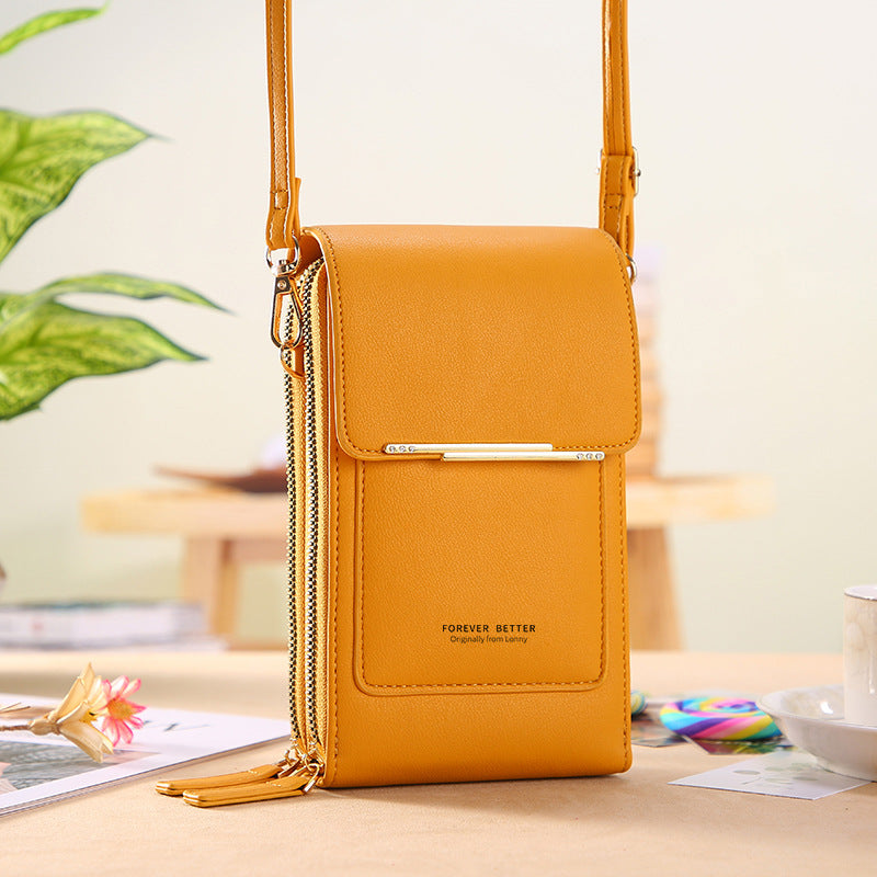 Chic Tech Carry: Stylish Touch Screen Crossbody Wallets